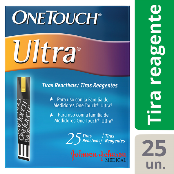Tiras Reagentes OneTouch Utra 25 Unidades