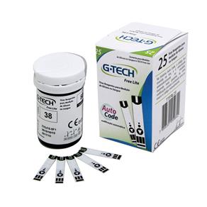 Tiras Reagentes para Medição de Glicose G-Tech Free Lite 25 Unidades