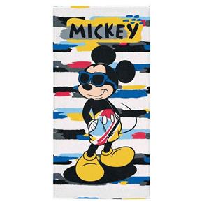 Toalha Aveludada Mickey 1 Peça - Lepper - Amarelo