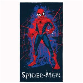 Toalha Aveludada Spider Man 1 Peça - - Lepper - Azul Marinho