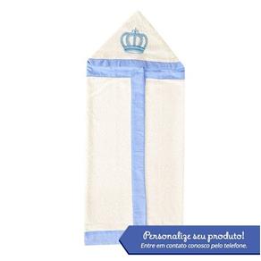 Toalha Bordada Personalizada Kit Realeza Azul