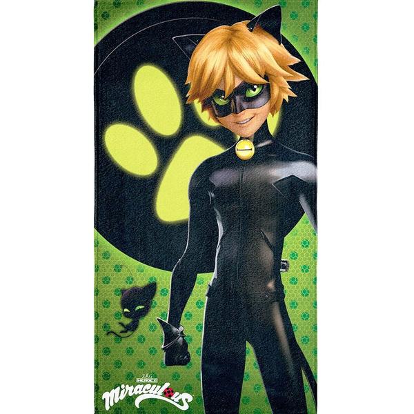 Toalha de Banho Aveludada LadyBug Cat Noir - Lepper