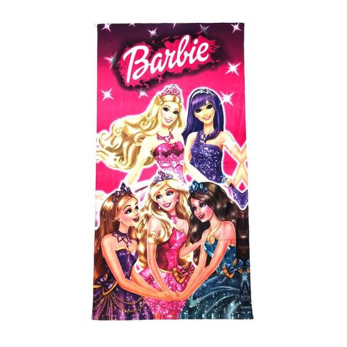 Toalha de Banho Barbie Felpuda Infantil Personagens