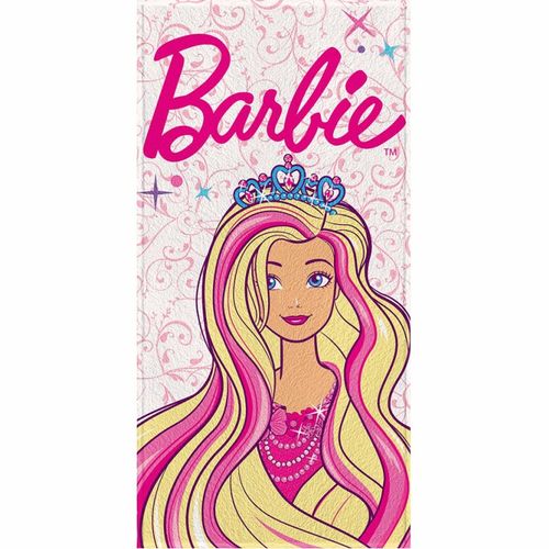 Toalha de Banho Barbie Felpuda Infantil Princess