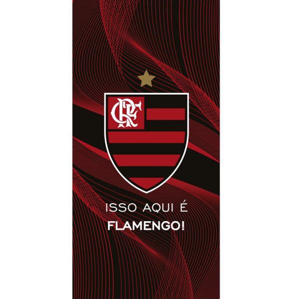 Toalha de Banho e Praia Flamengo 10 Aveludada 0,76x1,52m Dohler