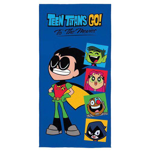 Tudo sobre 'Toalha de Banho Infantil Aveludada Teen Titans Go Lepper 61388'