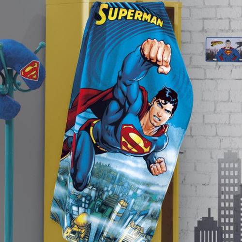 Toalha de Banho Infantil Velour Superman 10