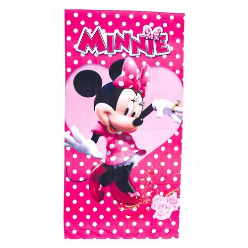 Toalha de Banho Minnie Mouse Felpuda Infantil Personagens