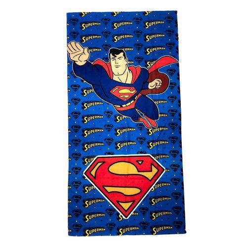 Toalha de Banho Superman Felpuda Infantil Personagens