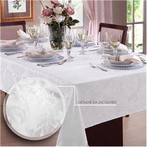 Toalha de Mesa Jacquard 6 Lugares | Admirare - Branca