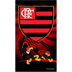 Toalha de Praia Buettner - Veludo - Estampado - Mascote - Clube do Brasil - Flamengo - Vermelho
