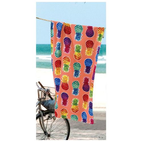 Toalha de Praia - Colorful Pineapples - Aveludada - Dohler