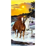 Toalha De Praia Resort Veludo - Bouton - Horse