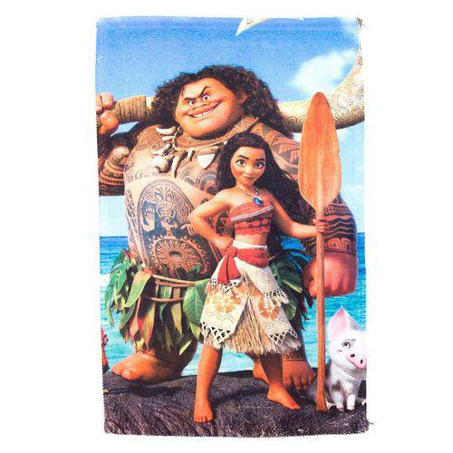 Toalha de Rosto e Mão Moana com Maui Felpuda Infantil Personagens