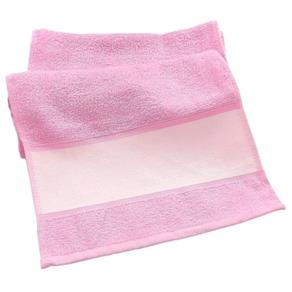 Toalha de Mão para Sublimação 24X38cm Rosa - Rosa