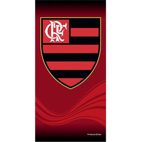 Toalha de Time Buettner Veludo Estampado Flamengo