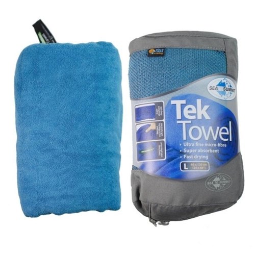 Toalha Esportiva Ultra Absorvente 60X120 Cm Azul - Tek Towel L - Sea To Summit