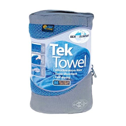 Toalha Esportiva Ultra Absorvente Tek Towel Azul Sea To Summit