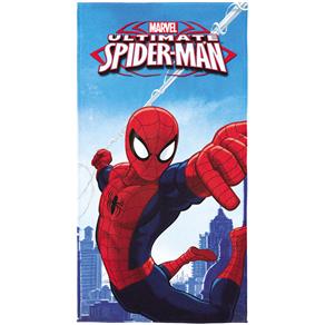 Toalha Importada Aveludada Infantil Lepper Spider Man Ultimate - Azul