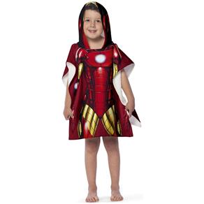 Toalha Poncho com Capuz Avengers Homem de Ferro - Lepper