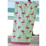 Toalha Praia Velour Döhler Estampada Multi Flamingos