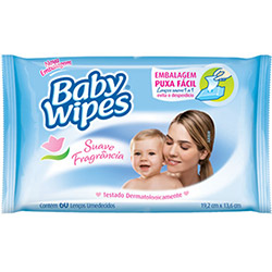 Toalhas Umedecidas Azul Flow Pack - 60 Unidades - Baby Wipes