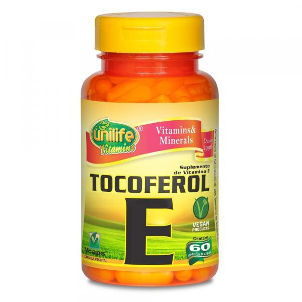 Tocoferol - Vitamina e 470mg 60 Cápsulas Unilife
