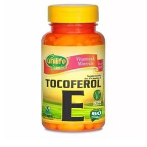 Tocoferol Vitamina e Unilife 60 Cápsulas