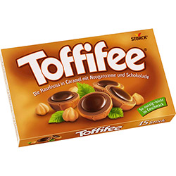 Toffifee 125g - Avelãs Inteiras com Caramelo e Chocolate
