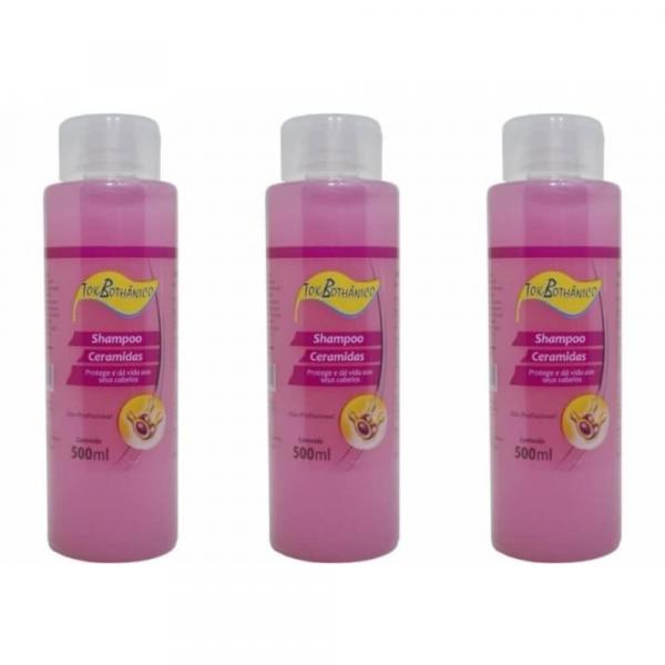 Tok Bothânico Ceramidas Shampoo 500ml (Kit C/03)