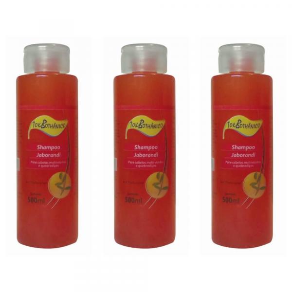 Tok Bothânico Jaborandi Shampoo 500ml (Kit C/03)