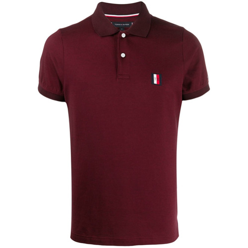 Tommy Hilfiger Logo-embroidered Polo Shirt - Vermelho