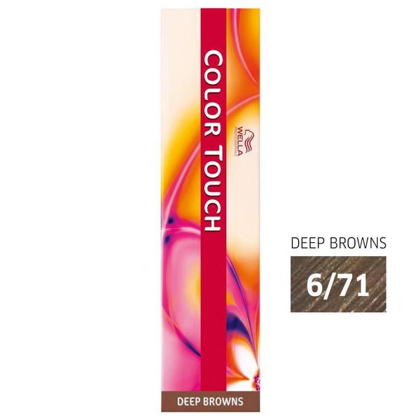 Tonalizante Color Touch 6/71 Louro Escuro Marrom Acinzentado 60g - Wella Professionals