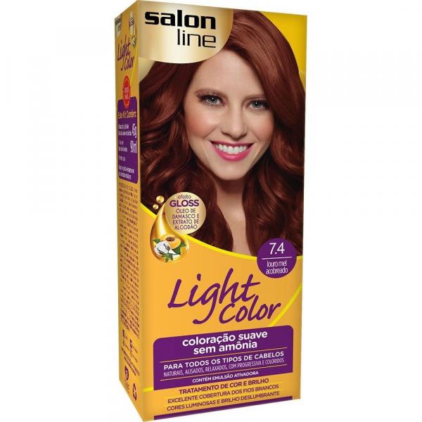 Tudo sobre 'Tonalizante Light Color Salon Line- 7.4 Louro Mel Acobreado'