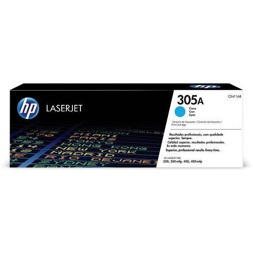 Tamanhos, Medidas e Dimensões do produto Toner Laserjet Ce411ab Hp 305a Ciano M451dw / M457dn / M475dw