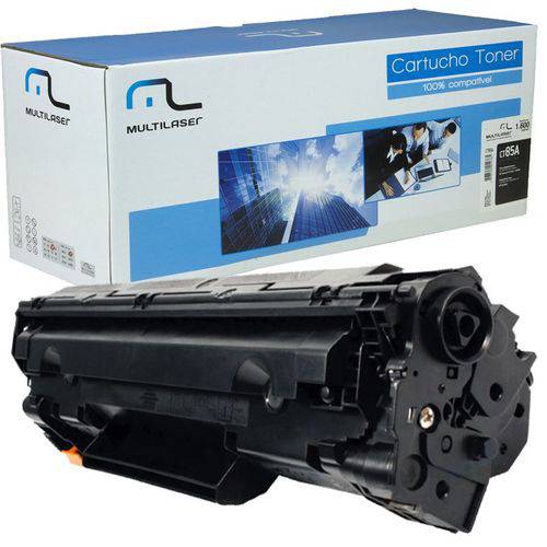 Toner para Impressora Hp 85A 285A Compatível Novo P1102w 1005 1120 1132 1212 Multilaser CT85A Preto