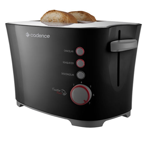 Torradeira Toaster Plus Preta/inox Tor105 220v