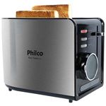 Torradeira Elétrica Easy Toast 850w Aço Escovado Philco