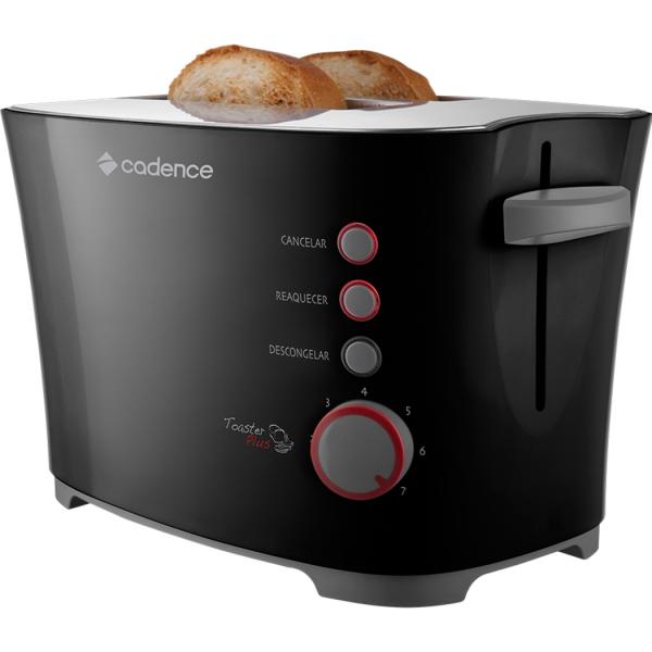 Torradeira Toaster Plus 7 Temperaturas TOR105 Preta - Cadence