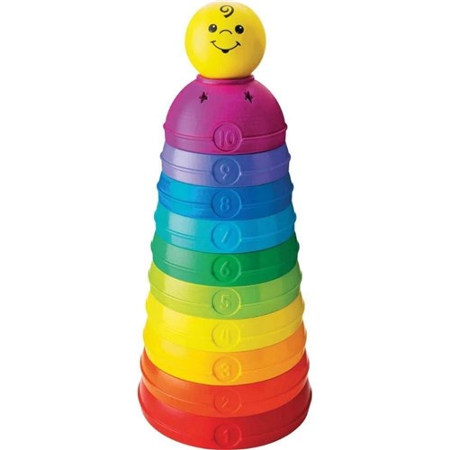 Torre de Potinhos Coloridos Fisher Price W4472-Mattel