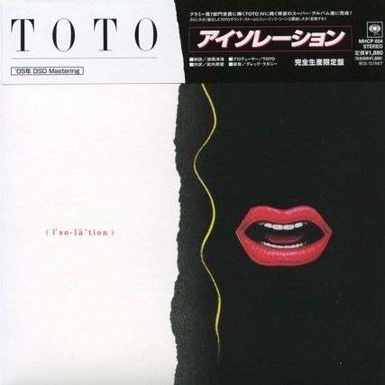 Toto 1984 - Isolation - Pen-Drive Vendido Separadamente. na Compra De...