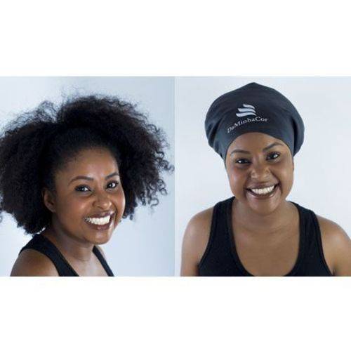 Touca Afro de Natação e Banho - Marca DaMinhaCor para Cabelo Muito Volumoso
