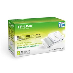 Tp-Link Tl-Wpa4220t Powerline Starter Kit 2P Ethernet Av500