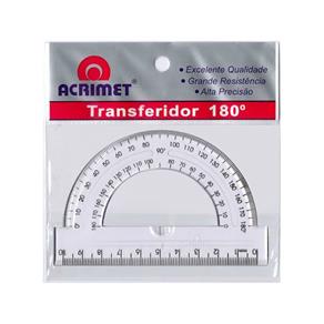 Transferidor 180 Graus 10cm Acrimet | 24 Unidades