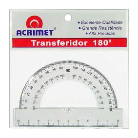 Transferidor Acrilico 180 Graus 551.0 - Acrimet