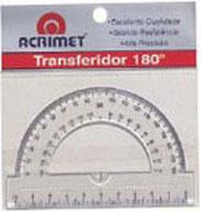 Transferidor Acrilico 180 Graus 551 Acrimet - 1