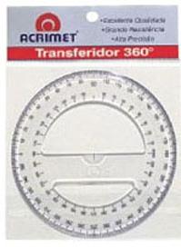 Transferidor Acrilico 360 Graus 552 Acrimet - 952919