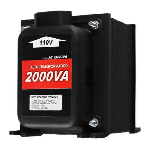 Transformador Conversor de Voltagem 2000 Va 110/220 ou 220/110