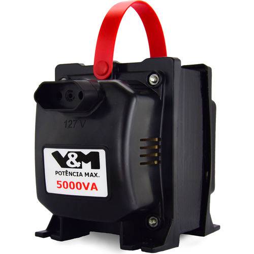 Transformador V&M 5000VA Bivolt 110/220 e 220/110 Ref: 5000 VA