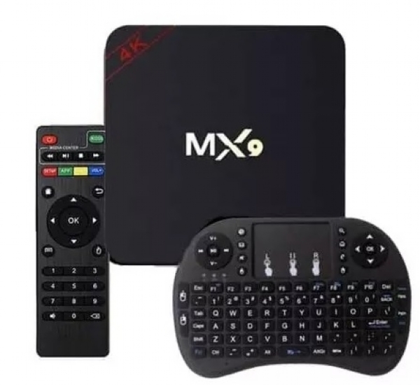 Transforme Tv Smart Mx9 4k com Teclado Iluminado - Ott Tv Bx